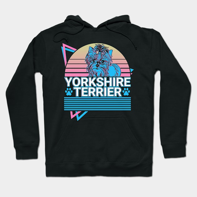 Yorkshire Terrier Retro Hoodie by Alex21